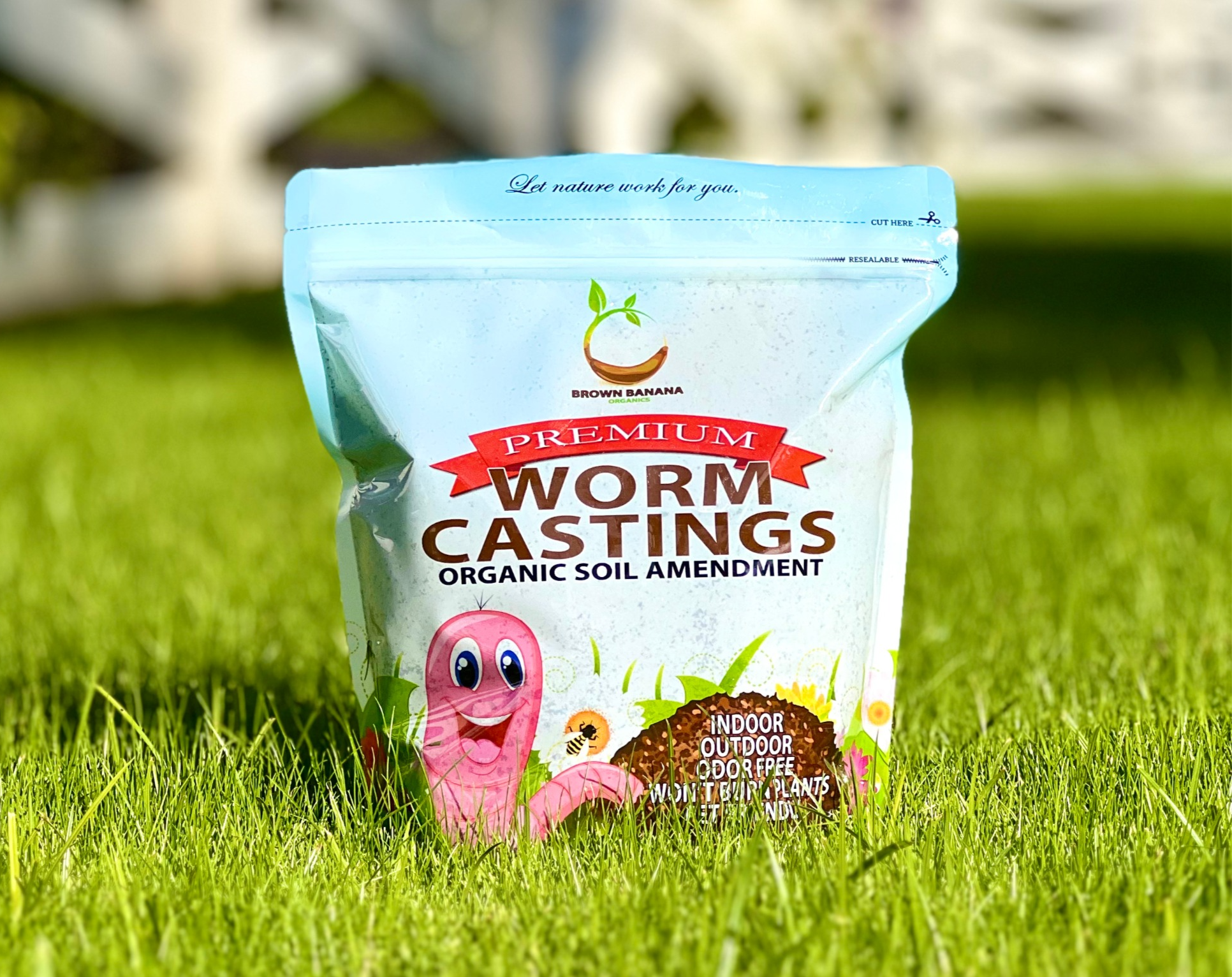 Brown Banana Premium Worm Castings (5 lbs / 2.27 kg / 4.5 Qts.)