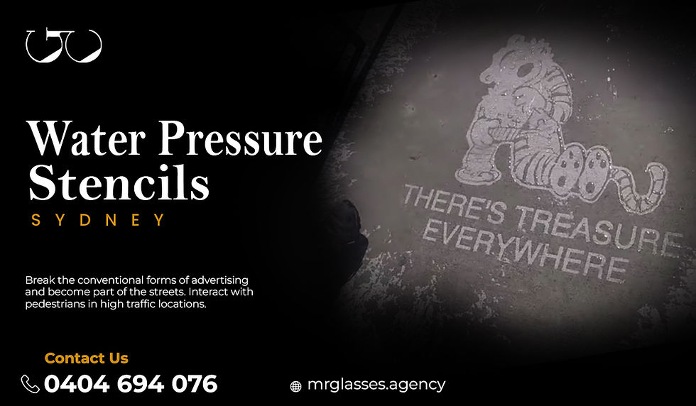 Water pressure stencils Sydney