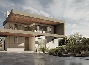 Proyecto de arquitectura de vivienda en barrio privado de dos plantas