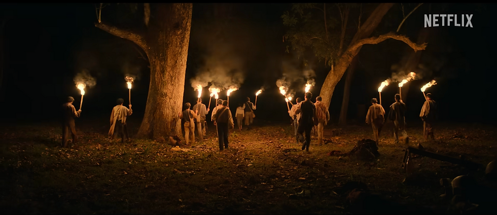 Scene of "100 years of solitude" Netflix series.