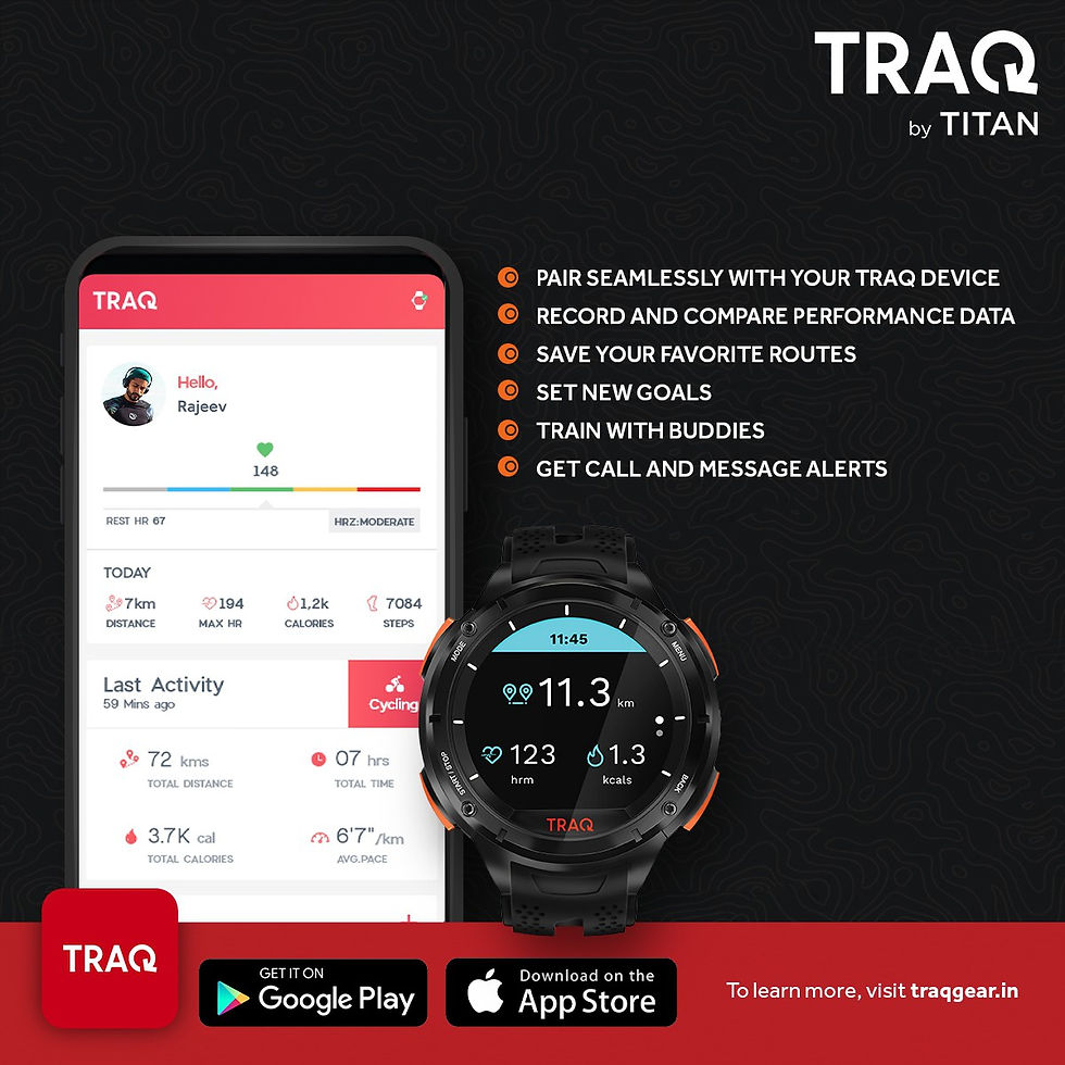 Thumbnail: TRAQ by Titan Cardio Smartwatch