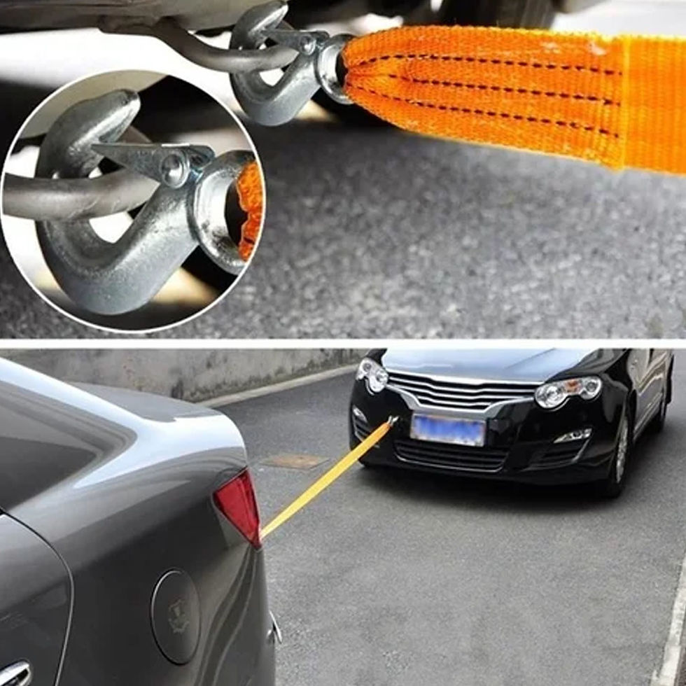 Thumbnail: NIKROKZ Superior Quality Multipurpose Strong Car Auto Tow Rope-001 4 m Towing C