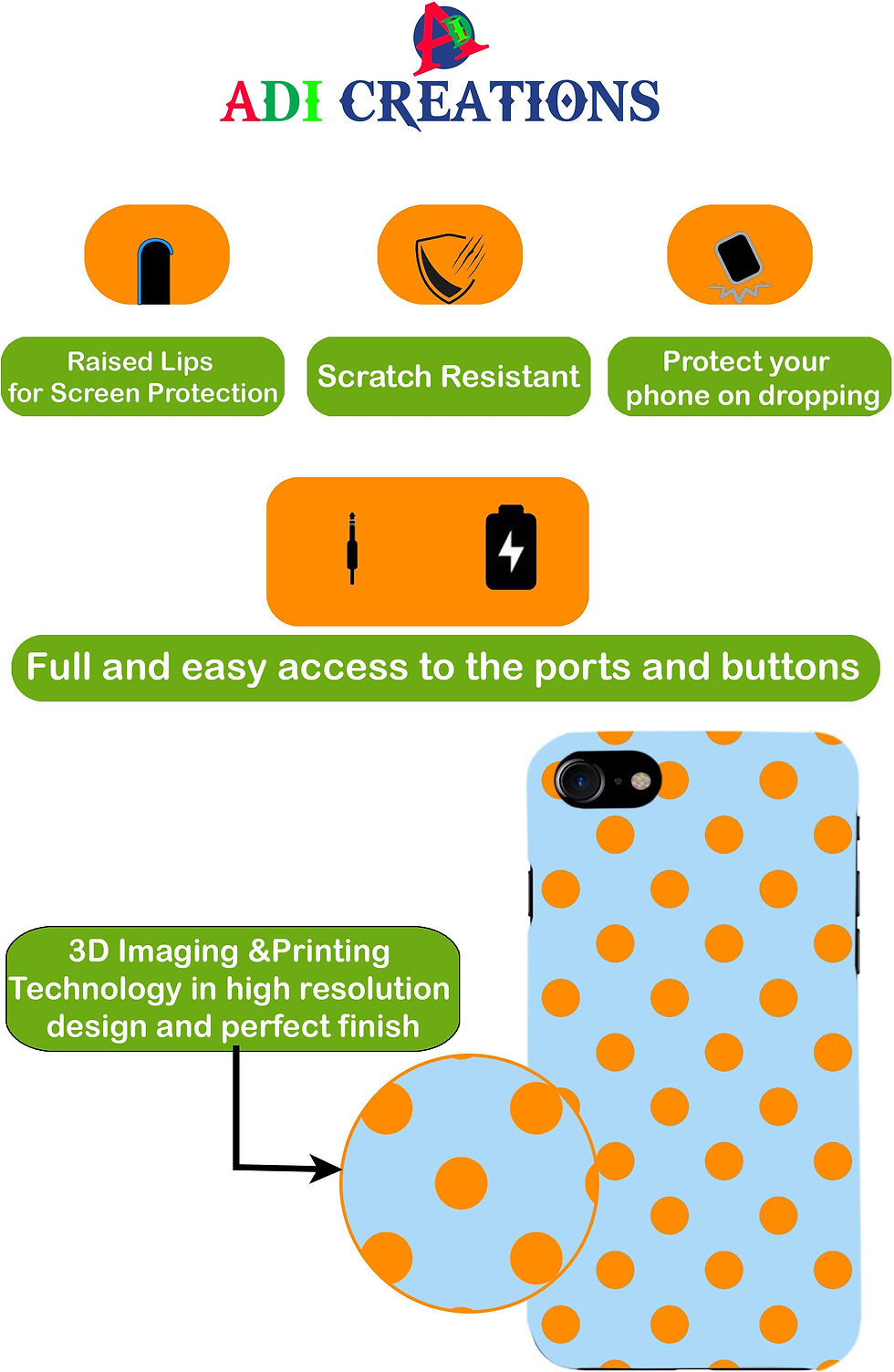 Thumbnail: Adi Creations Back Cover for Samsung Galaxy A50,