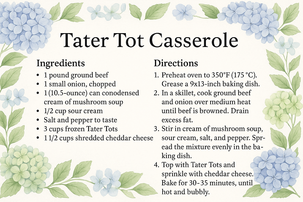 Tater Tot Casserole