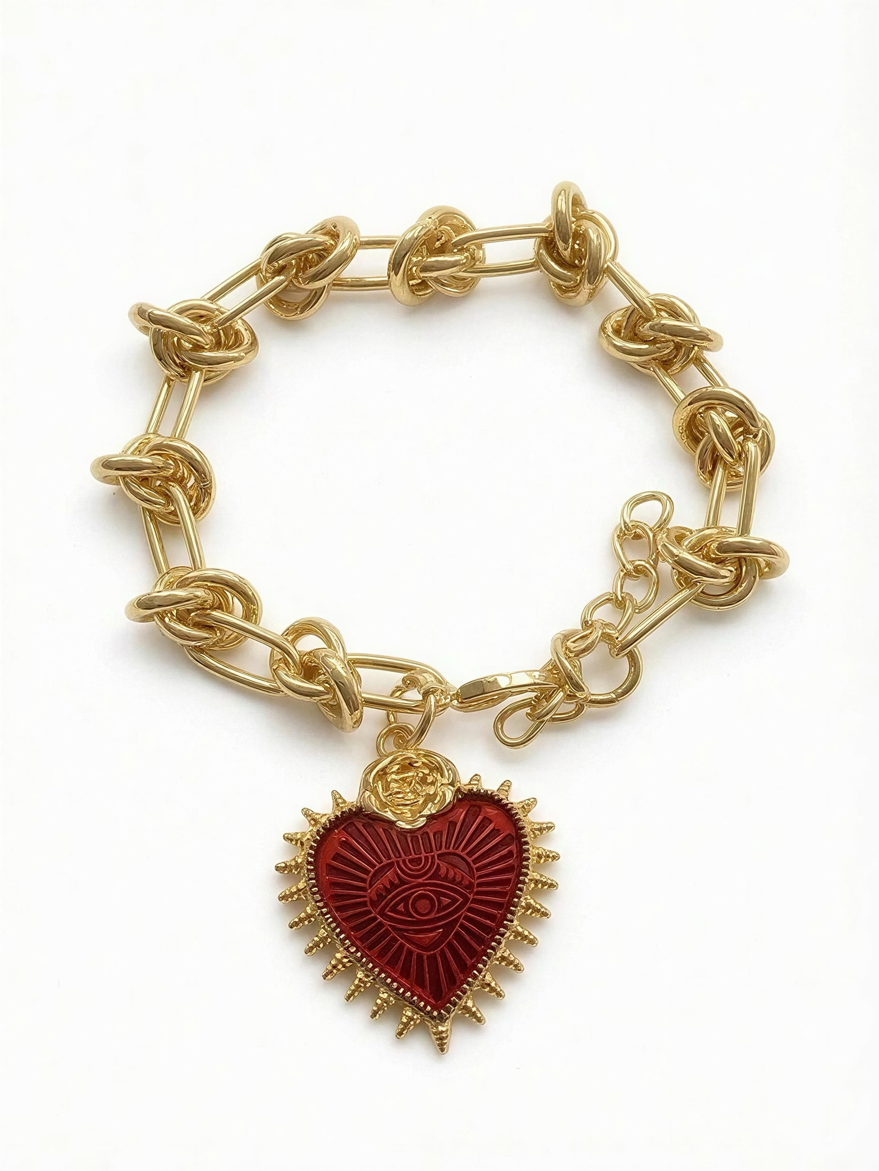     Chunky bracelet with charm