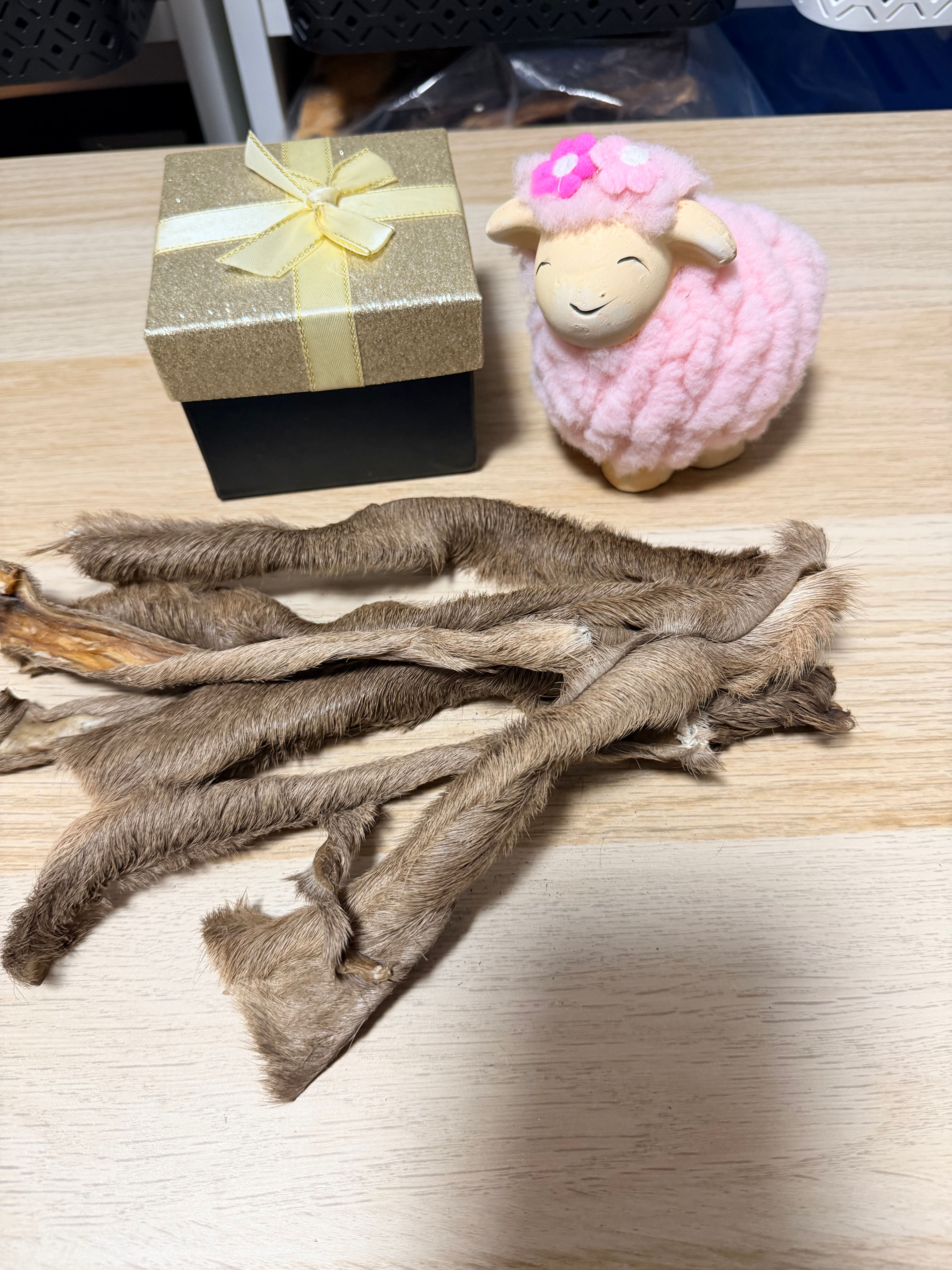 Stick de peau de cerf avec poils