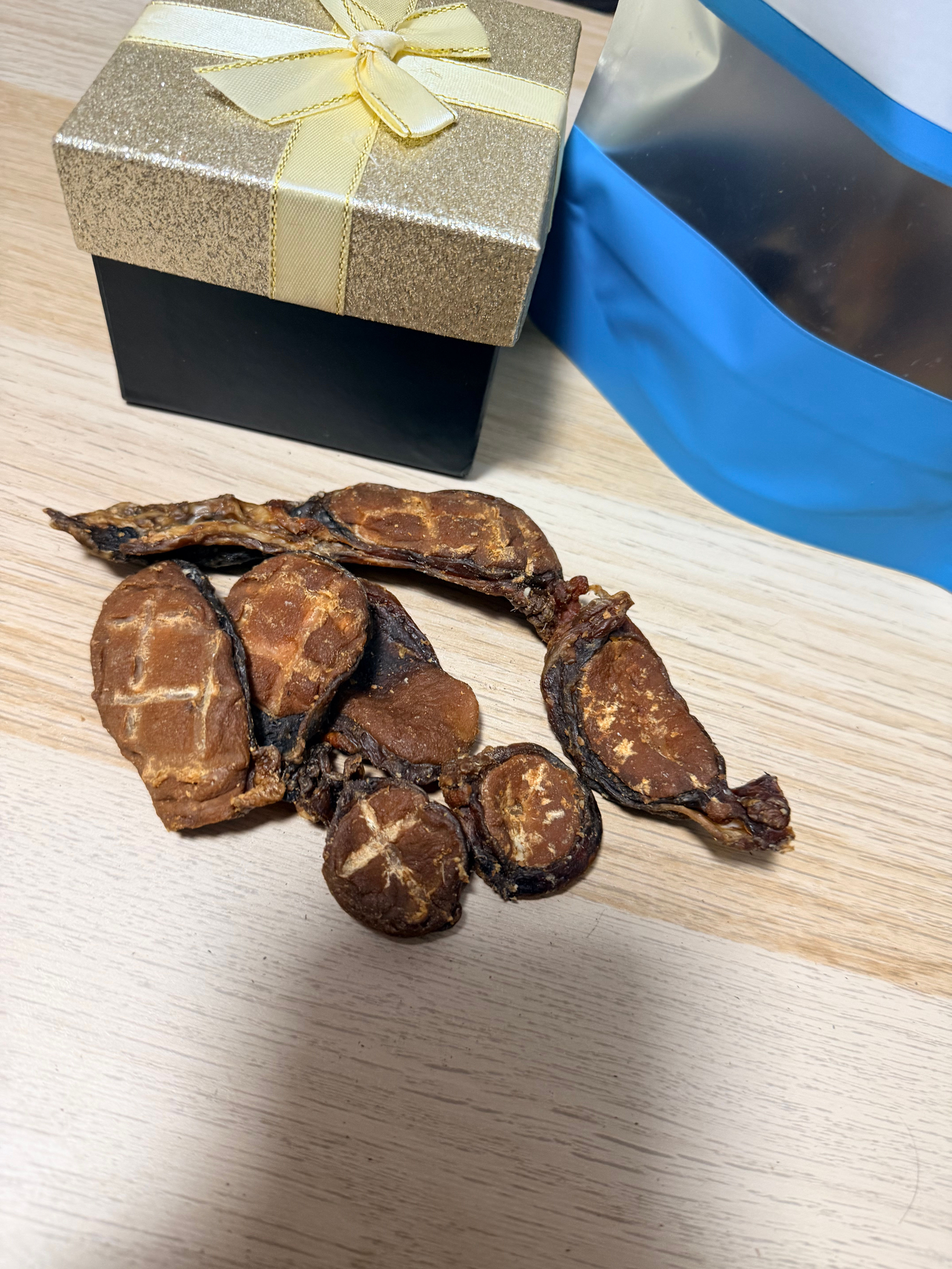 Testicules de boeuf coupé