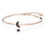 Thumbnail: Swarovski Symbolic bangle Moon and star, Black, Rose-gold tone plated