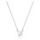 Thumbnail: Attract necklace Round, White, Rhodium plated