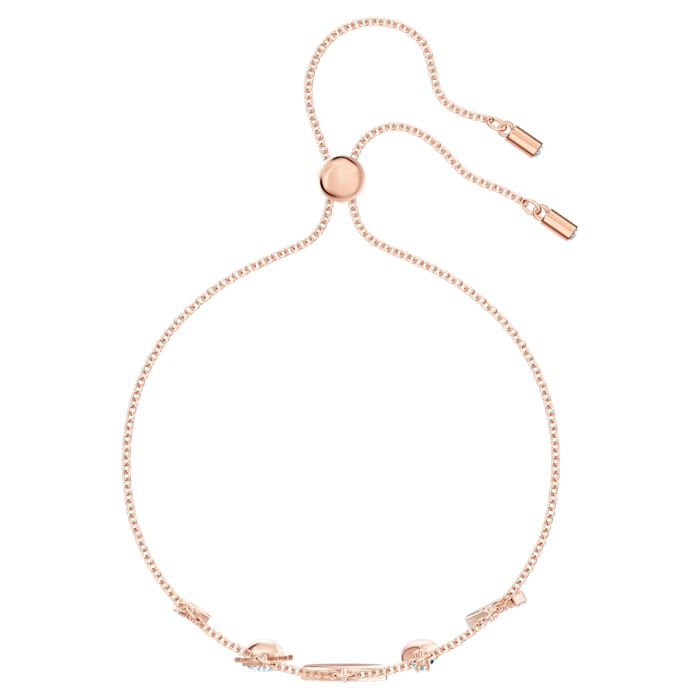 Thumbnail: Swarovski Symbolic bracelet Infinity, evil eye and horseshoe, Blue,