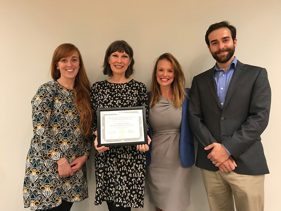 Risk and Resilience Research Lab members presented their research at the 2018 Pacific Research Society.