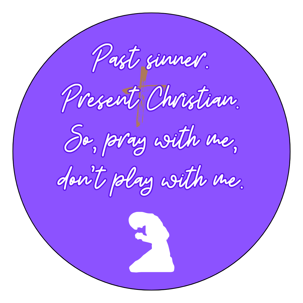Past Sinner - Purple Sticker