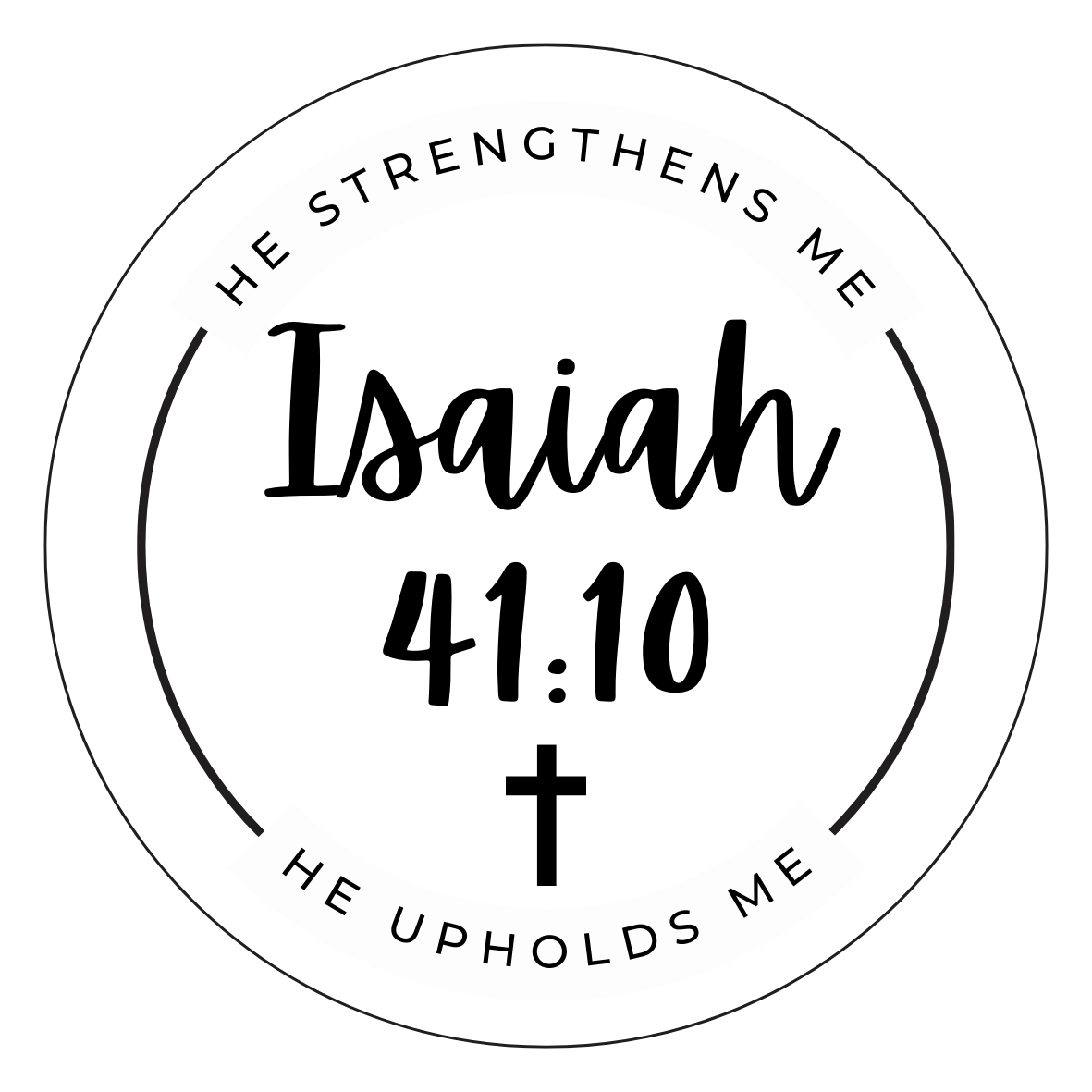 Isaiah 41:10 - Sticker (without sticker donation)