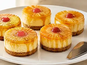 Mini Pineapple Upside Down Cheese Cakes