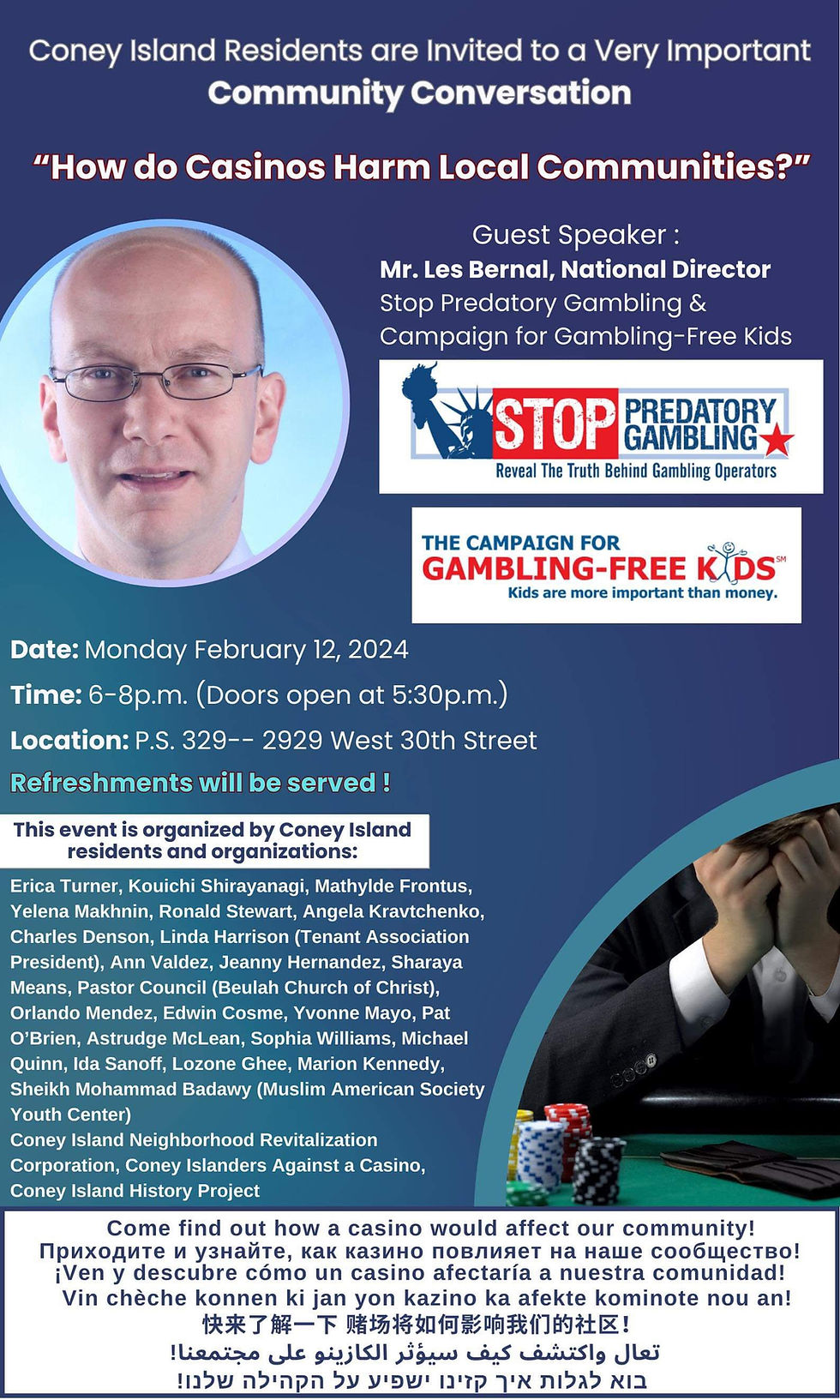 Community Conversation: "How do casinos harm local communities?"
