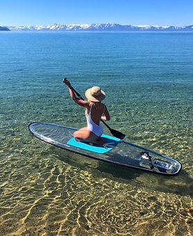 Clear Paddle Board