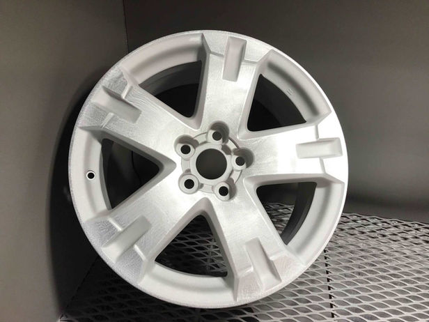 alloy wheel after stripping process