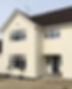 Cream house with external render applied to it