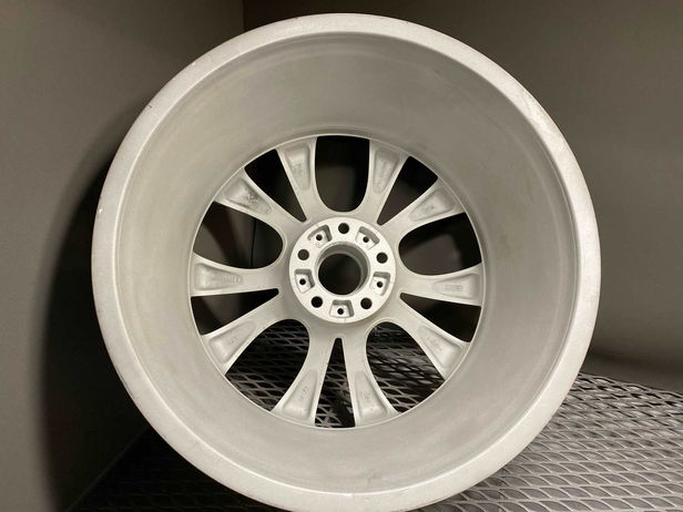 refurbished and stripped alloy wheel