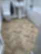 parquet flooring recently installed in a bathroom