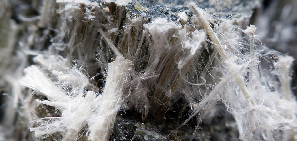 Asbestos rock fibres