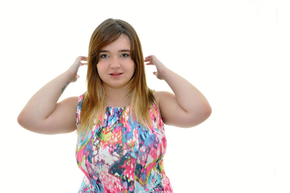 Photograph of a woman with blonde hair