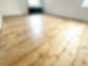 Wooden floor after staining and varnishing services