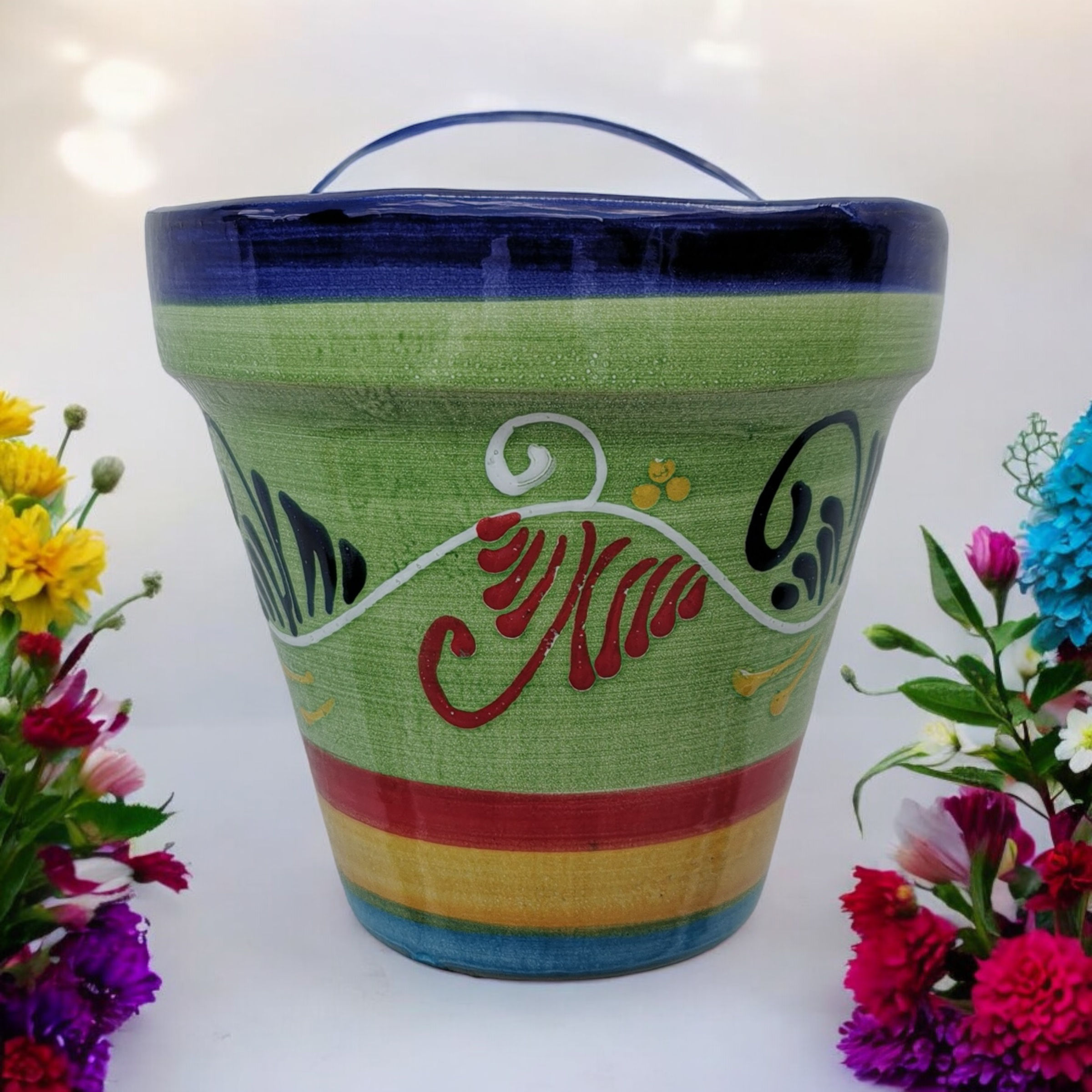 Wall Hanging Planter -Rameado Verde