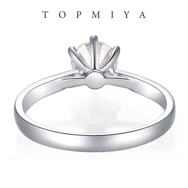 Thumbnail: 18K Diamond RingRound Lab-Grown Diamond Engagement Ring