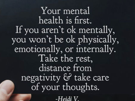 Take care of your Mental Health!