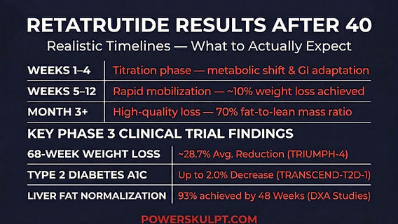how long takes retatrutide to kick after tirzepatide Retatrutide Results After 40: Realistic Timelines & FAQ