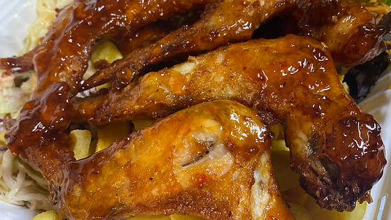 Crispy BBQ Wing Plate