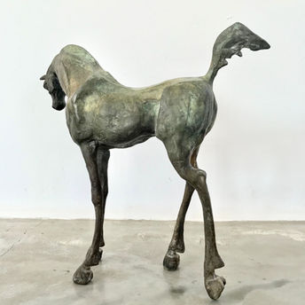 Nieuwe bronzen vers van de gieter