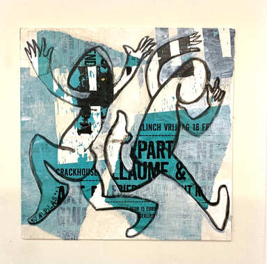 Collage 18 x 18cm, 85,-