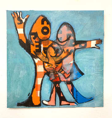 verkocht 18 x 18cm
