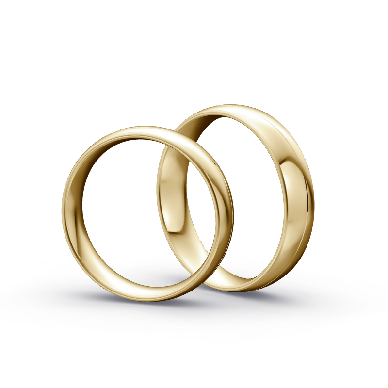 Miniaturbild: Trauringe TL8688 - Gelbgold (Poliert) | Eheringe aus Gold