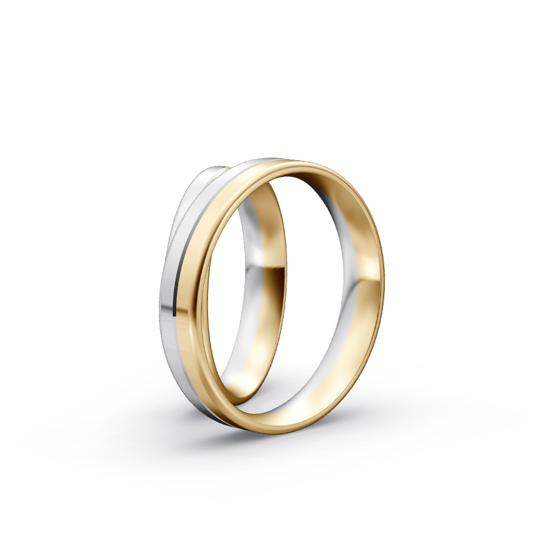 Miniaturbild: Trauringe TL6528 - Gelbgold/Weißgold