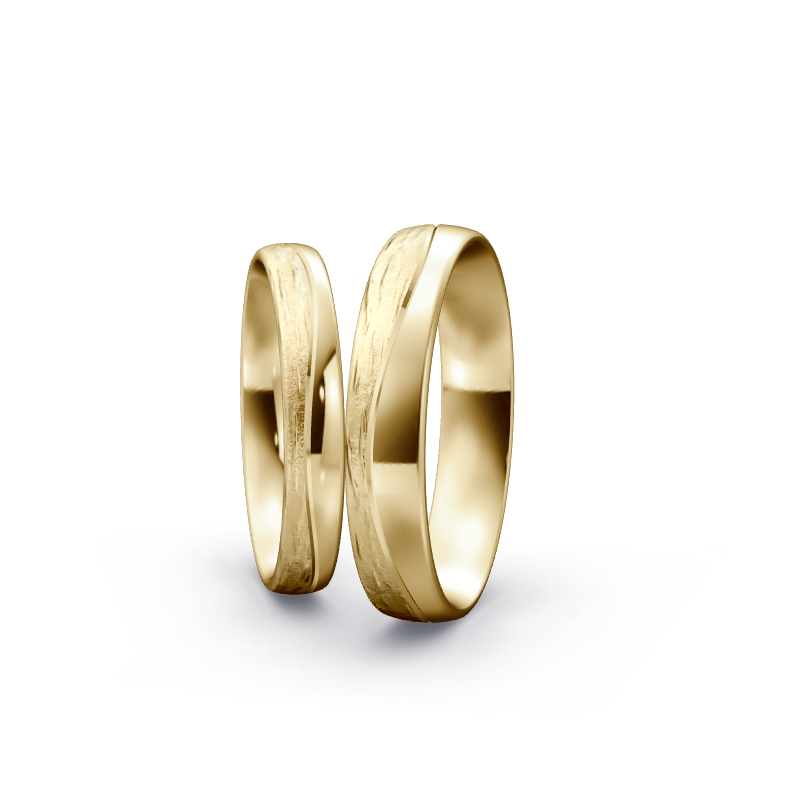 Miniaturbild: Trauringe TL7625 - Gelbgold (Wasserfall / poliert) | Eheringe aus Gold