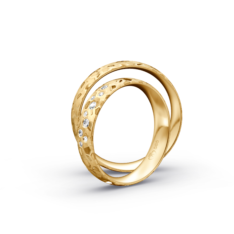 Miniaturbild: Trauringe TL7437 - Sattgelb-Gold