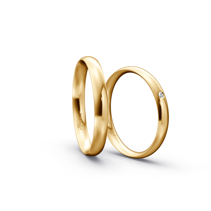 Miniaturbild: Trauringe TL9989 - Sattgelb-Gold