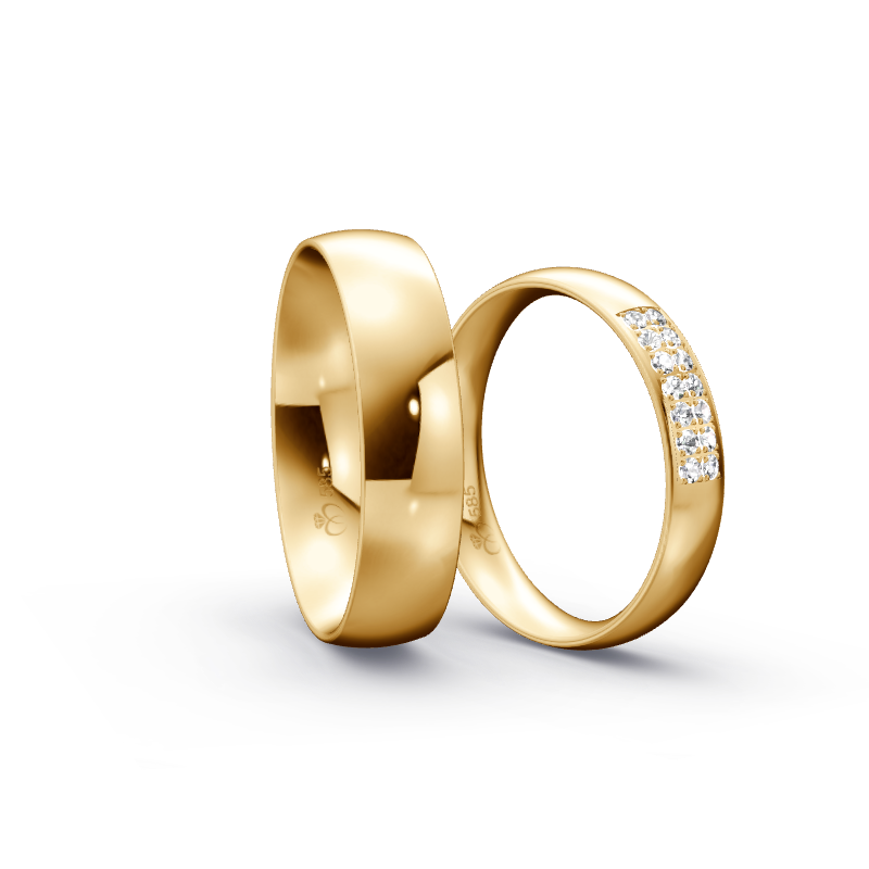 Miniaturbild: Trauringe TL7957 - Sattgelb-Gold