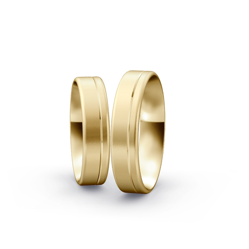 Miniaturbild: Trauringe TL6199 - Gelbgold (Sandmatt fein) | Eheringe aus Gold