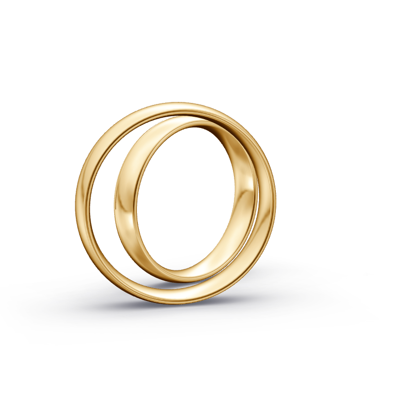 Miniaturbild: Trauringe TL7560 - Sattgelb-Gold