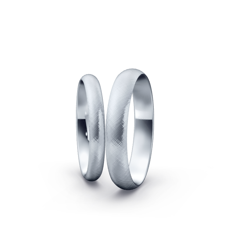 Miniaturbild: Trauringe TL8653 - Platin (Kreuzmatt) mit 1 Brillant