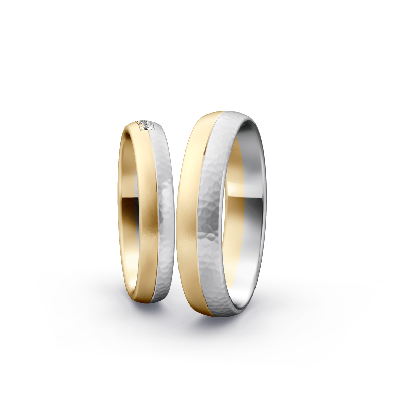 Miniaturbild: Trauringe TL4706 - Gelbgold/Weißgold