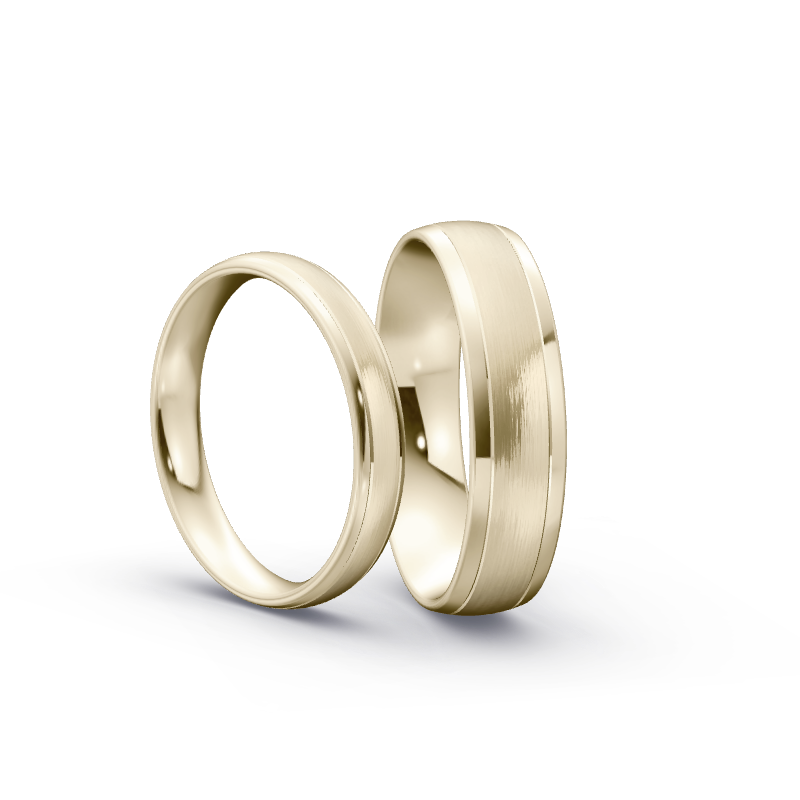 Miniaturbild: Trauringe TL8514 - Chamois (Altweißgold)