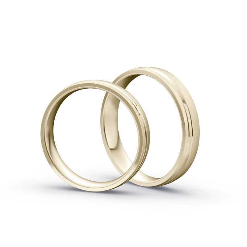 Miniaturbild: Trauringe TL8096 - Chamois (Altweißgold)