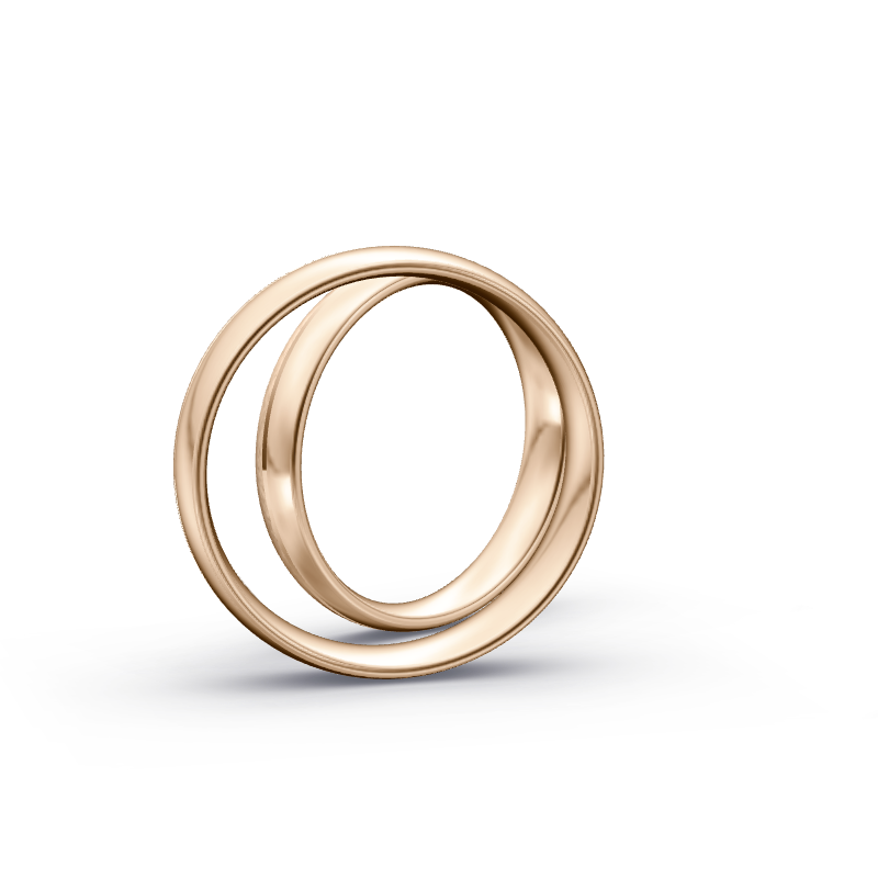 Miniaturbild: Trauringe TL1319 - Roségold (Poliert / Eismatt) | Eheringe aus Gold