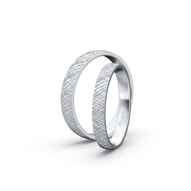 Miniaturbild: Ringpaar TL8336 - Silber