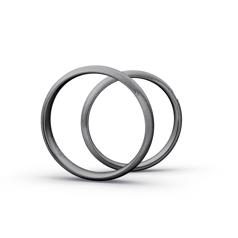 Miniaturbild: Trauringe TL8653 - Tantal (Kreuzmatt) | 999er Tantal Ring